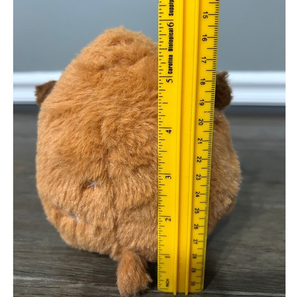 Adorable Kawaii Plush Toy Brown & Teal Cute Stuffed Animal Gift for Kids - Picture 5 of 5